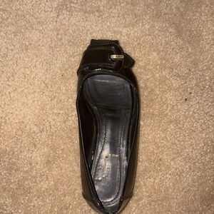 Fendi Black Leather Loafers